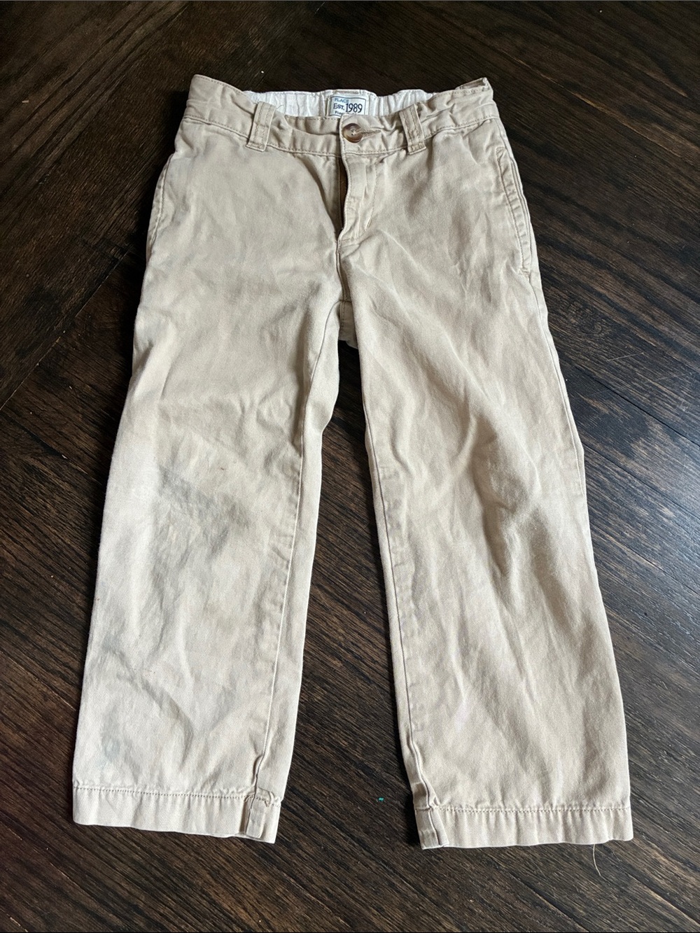 The Children's Place Khaki Beige Straight Leg Kids Pants